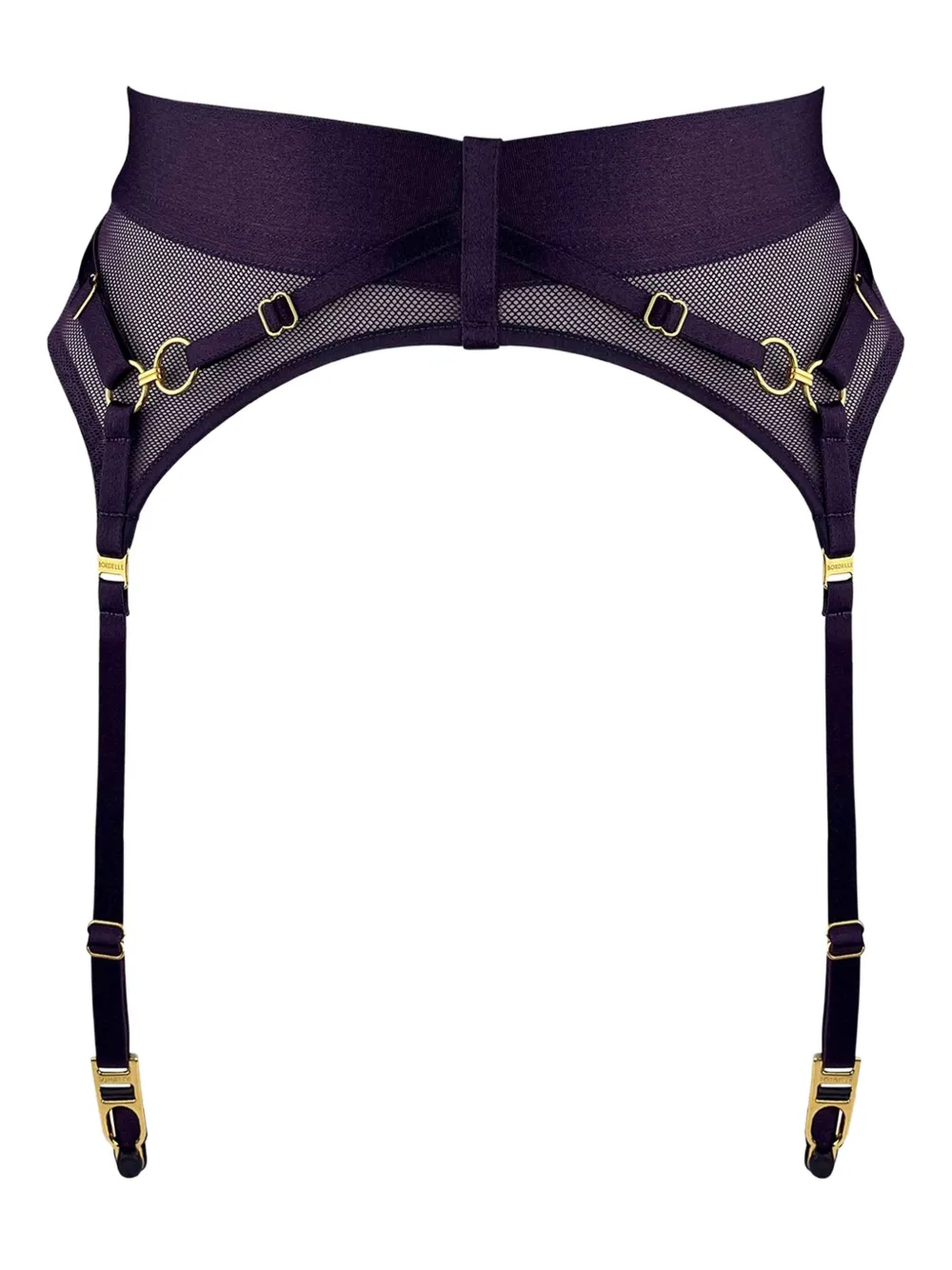 Bordelle Nara ring suspender belt Paars