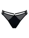 Bordelle Nara mesh-panelled briefs - Black