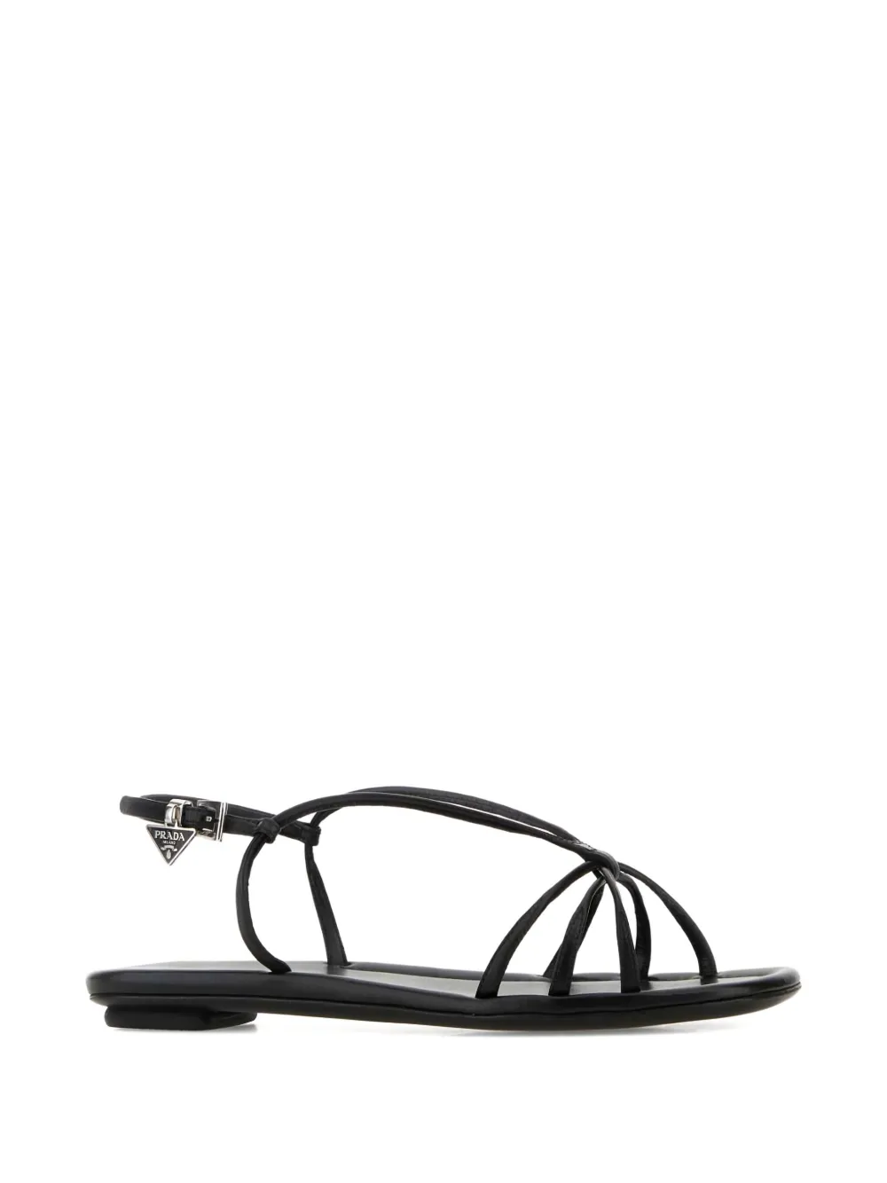 Prada Leren slingback sandalen Zwart