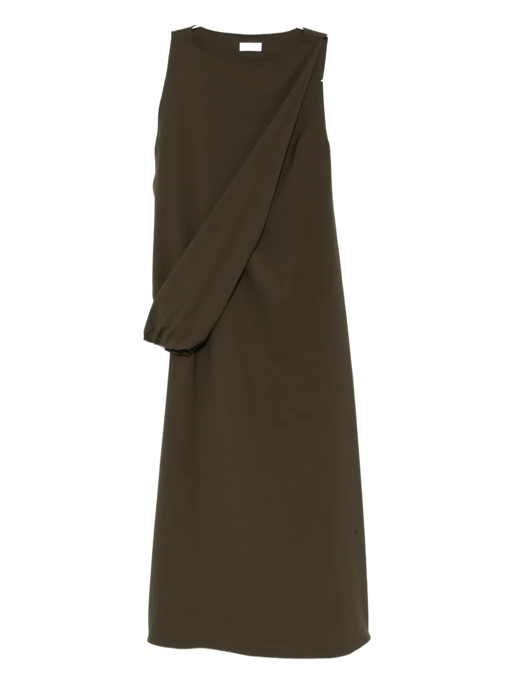 Ruohan Cypress Boa Dress In Green