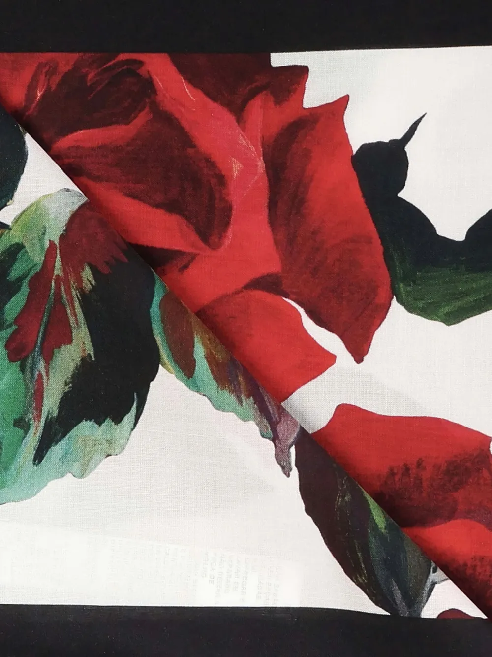 Dolce & Gabbana Rose-print Fringed Cover-up Scarf In Multi