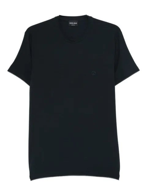 Giorgio Armani t-shirt à logo brodé