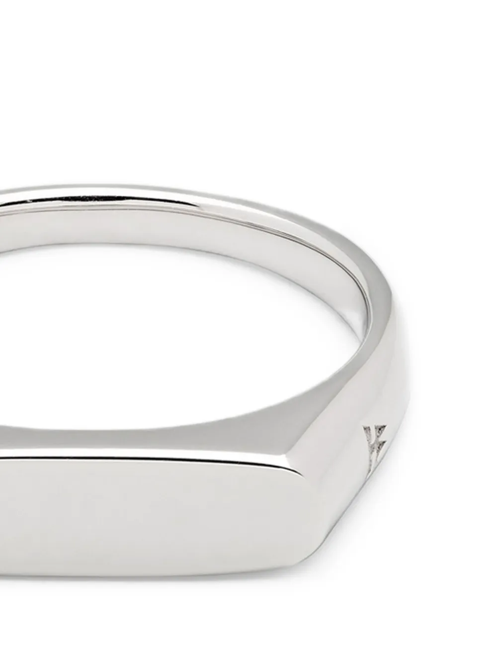  Tom Wood Knut Signet Ring - Grey 