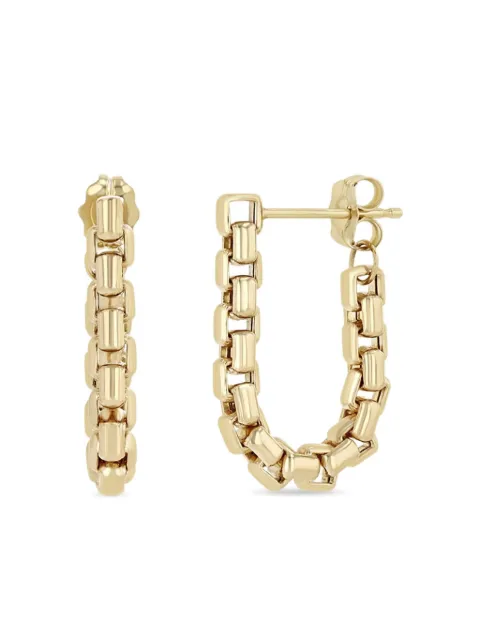 Zoë Chicco 14K yellow gold box-chain earrings