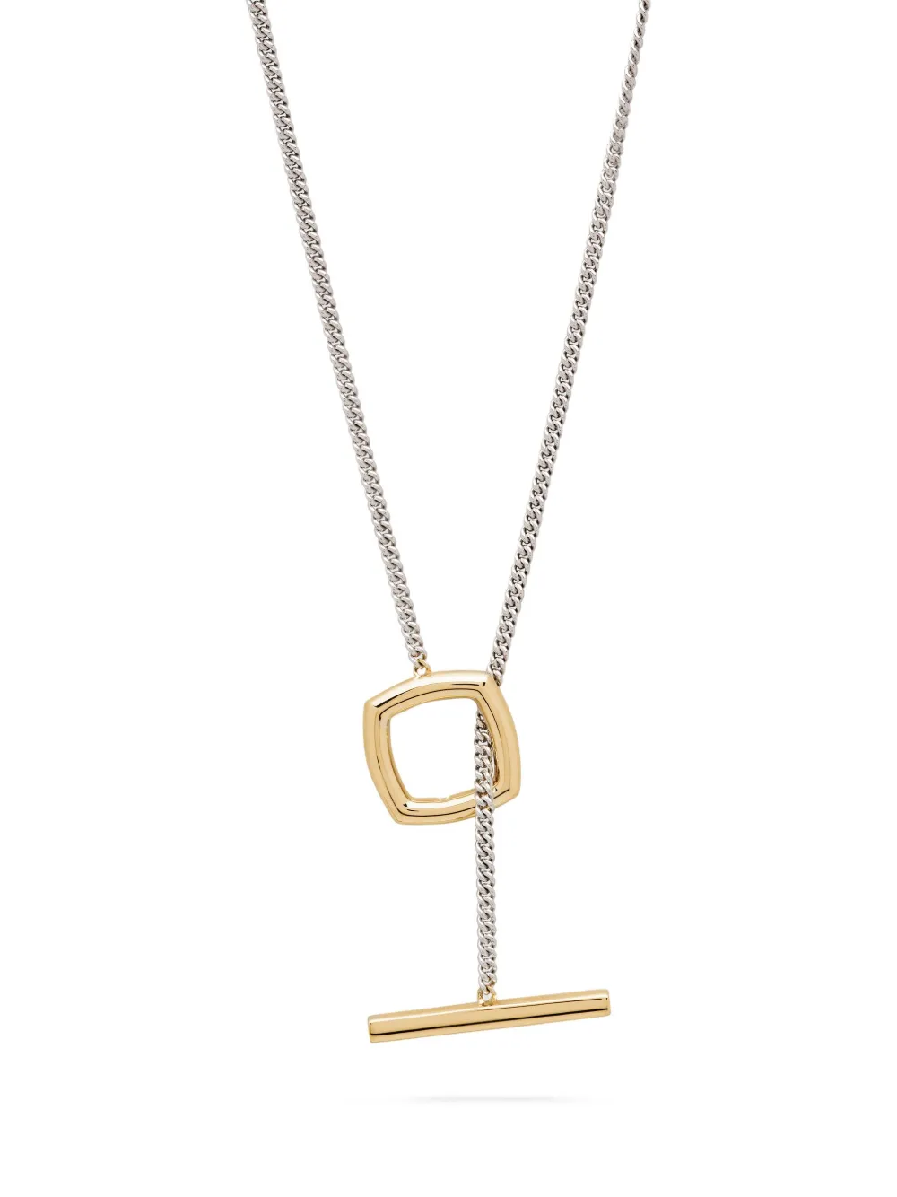 Tom Wood Square-shape Necklace In Gray