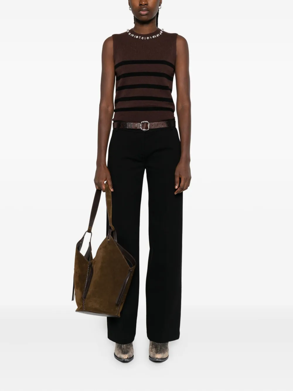 ERMANNO FIRENZE Pantalon - Zwart