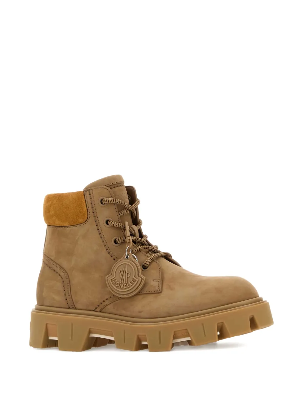 Moncler Peak City suede ankle boots Brown