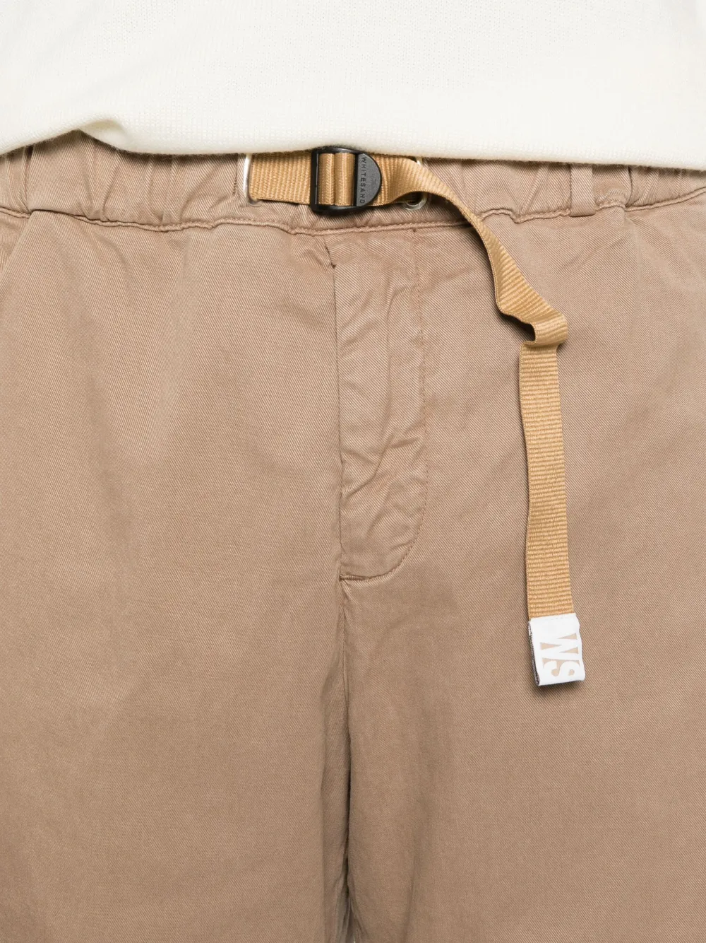 White Sand Broek met zak met ceintuur Beige