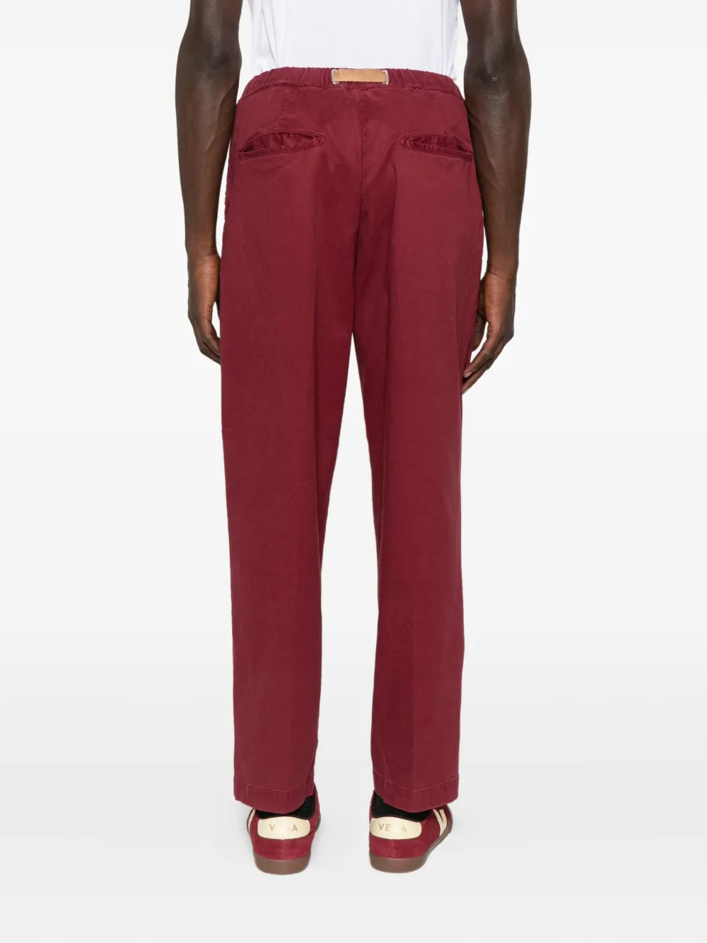 White Sand Broek met zak met ceintuur Rood