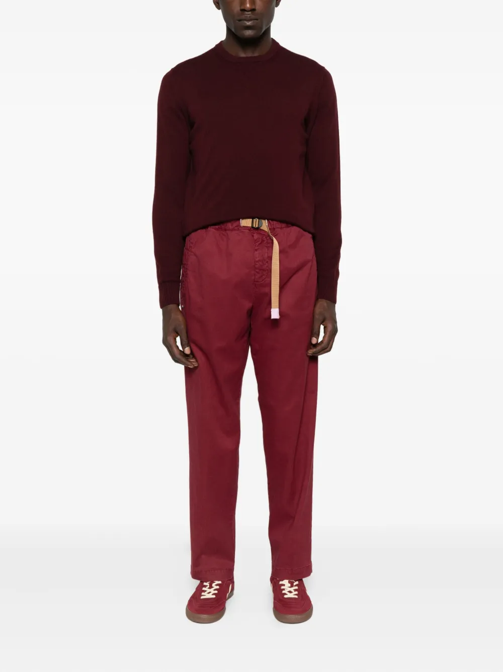 White Sand belted pocket trousers - Rood