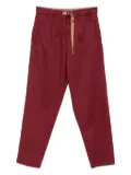 White Sand belted pocket trousers - Red
