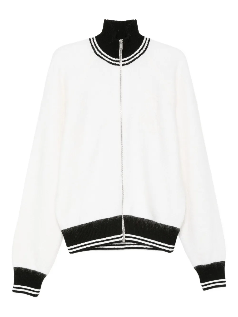 Jil Sander Vest met hoge hals Wit