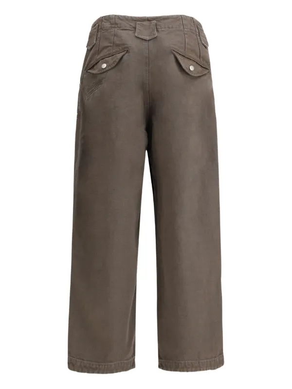 Kenzo Weave Double Knee Trousers | Brown | FARFETCH