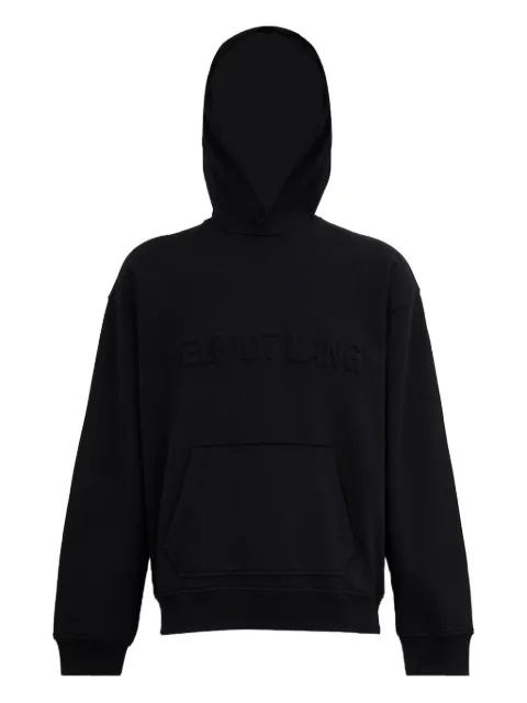 Helmut Lang embossed logo hoodie