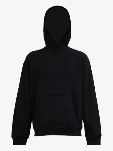 Helmut Lang hoodie con logo en relieve