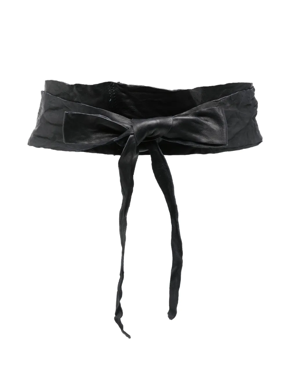 leather bow belt