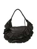 Christian Dior Pre-Owned 2007 Gipsy ruffle laser-cut handbag - Black