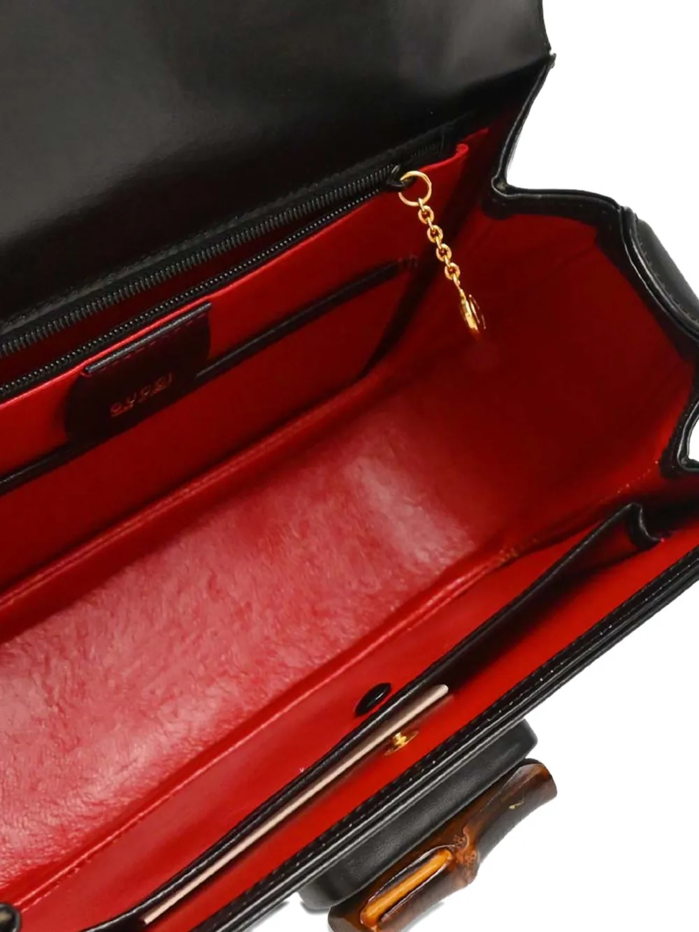 Pre-owned Gucci 1990-2000s Leather Tote Bag In Black