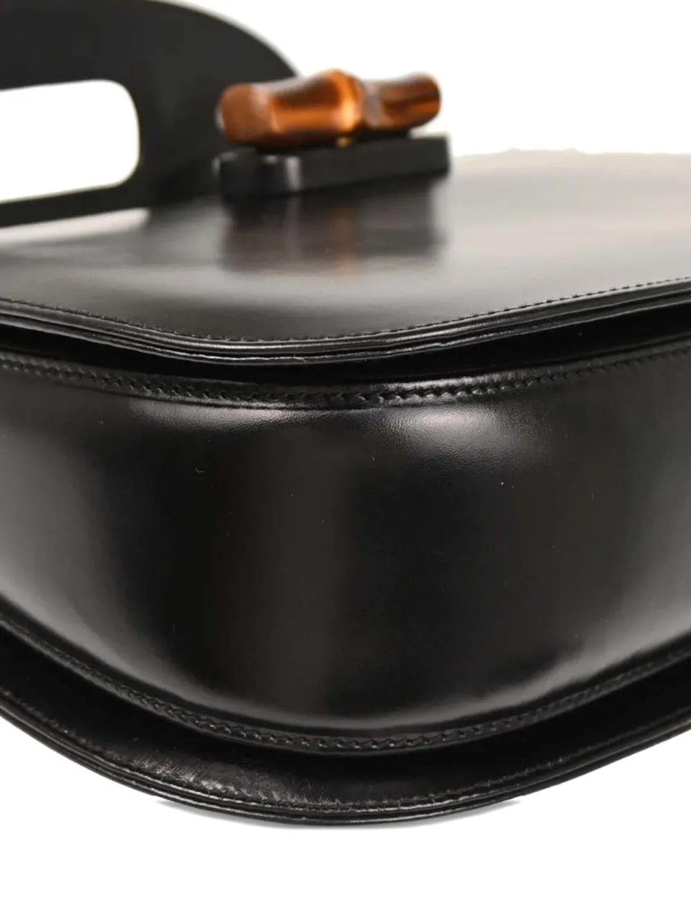 Pre-owned Gucci 1990-2000s Leather Tote Bag In Black