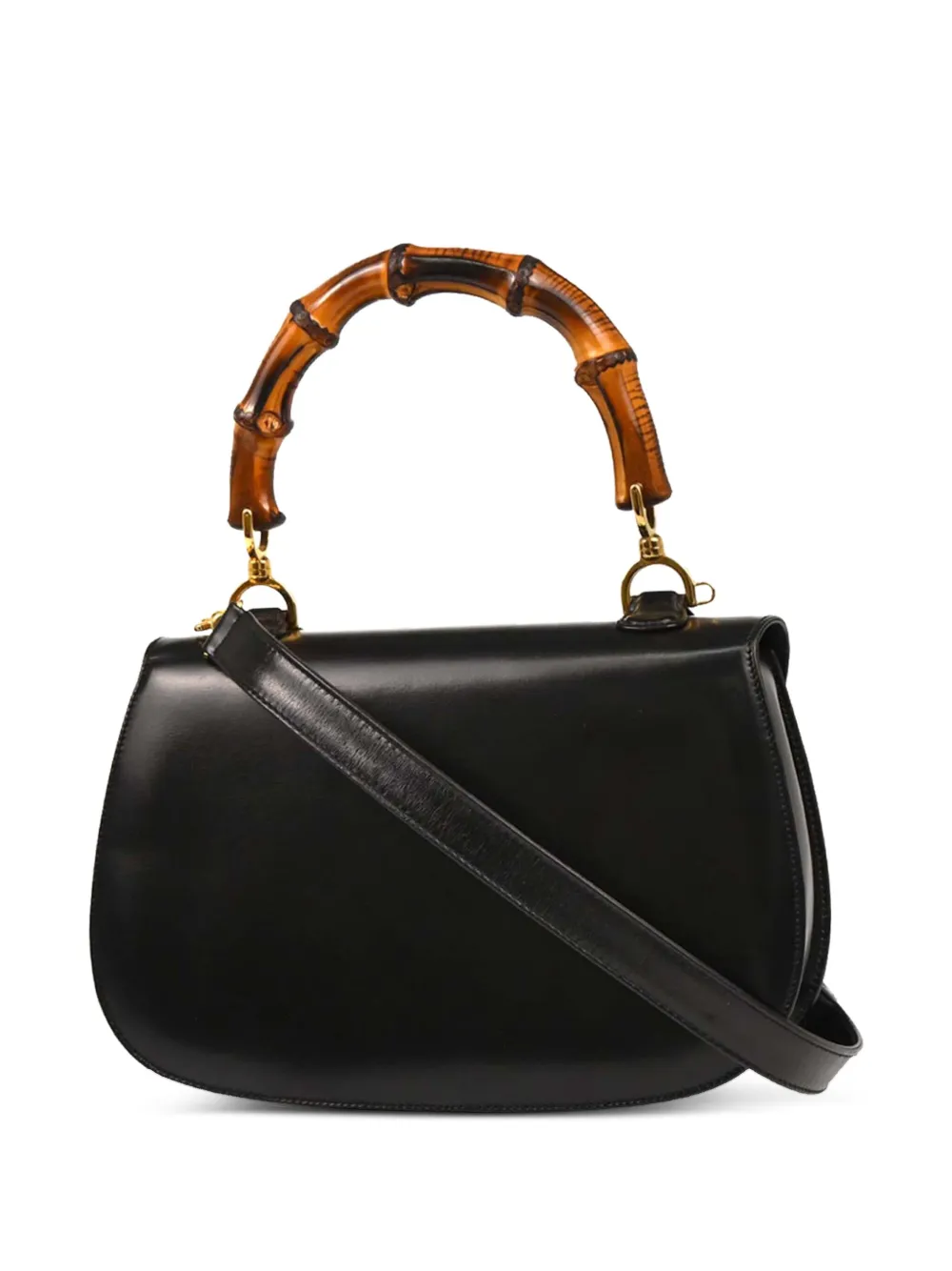 Pre-owned Gucci 1990-2000s Leather Tote Bag In Black