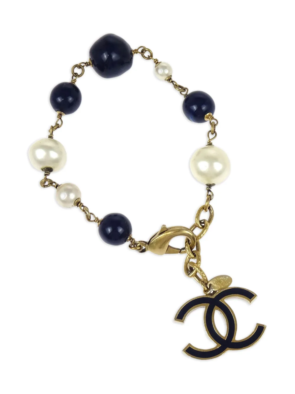 CHANEL Pre-Owned 2010 CC chain bracelet - ゴールドトーン CHANEL Pre-Owned 2010 CC chain bracelet - ゴールドトーン