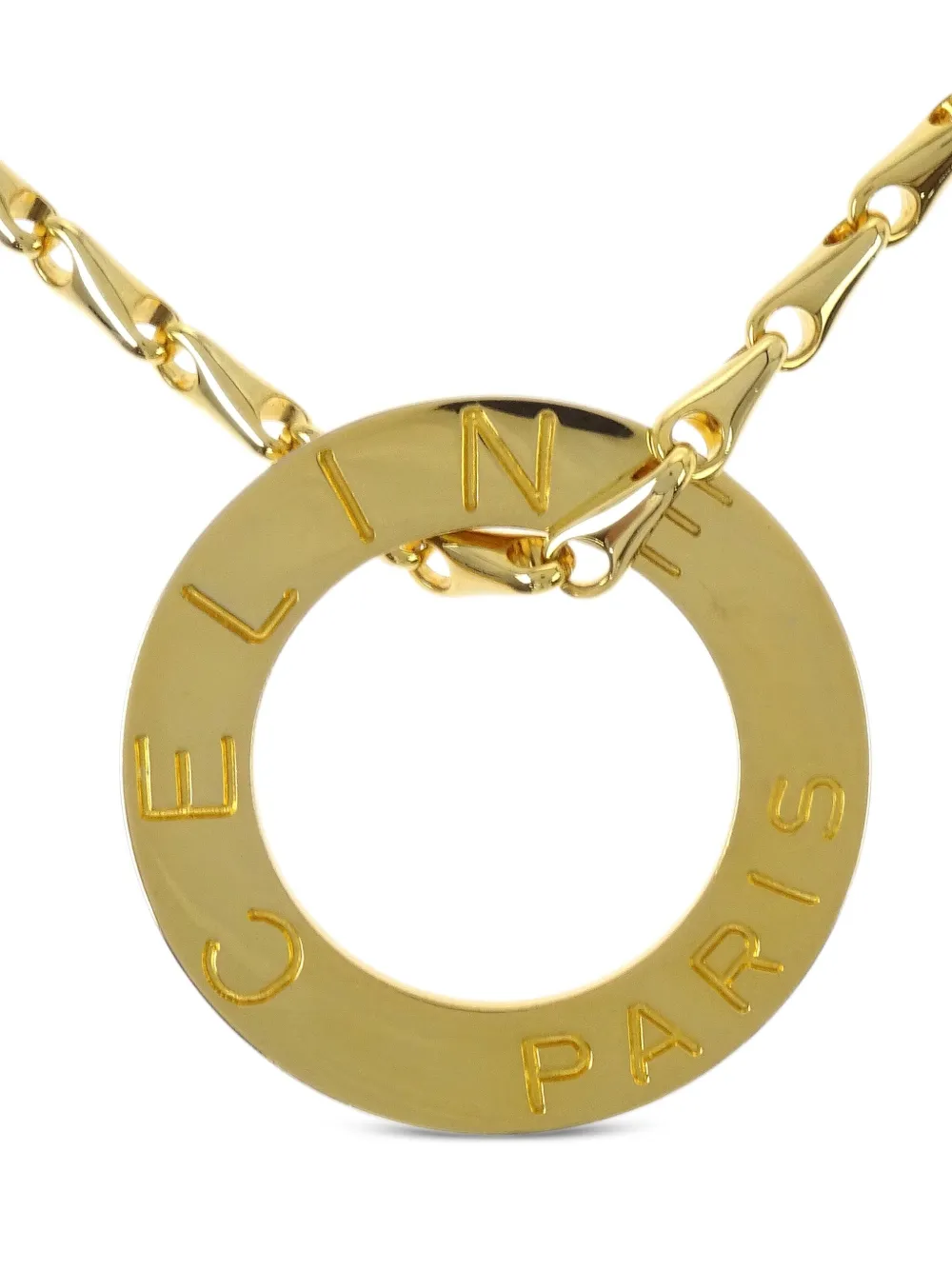 Céline Pre-Owned 1990-2000s chain circle Necklace | Image 2