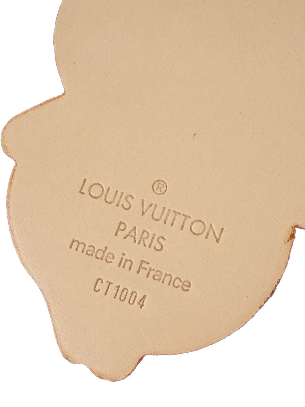Pre-owned Louis Vuitton 2004 Panda Key Holder Charm In Gold