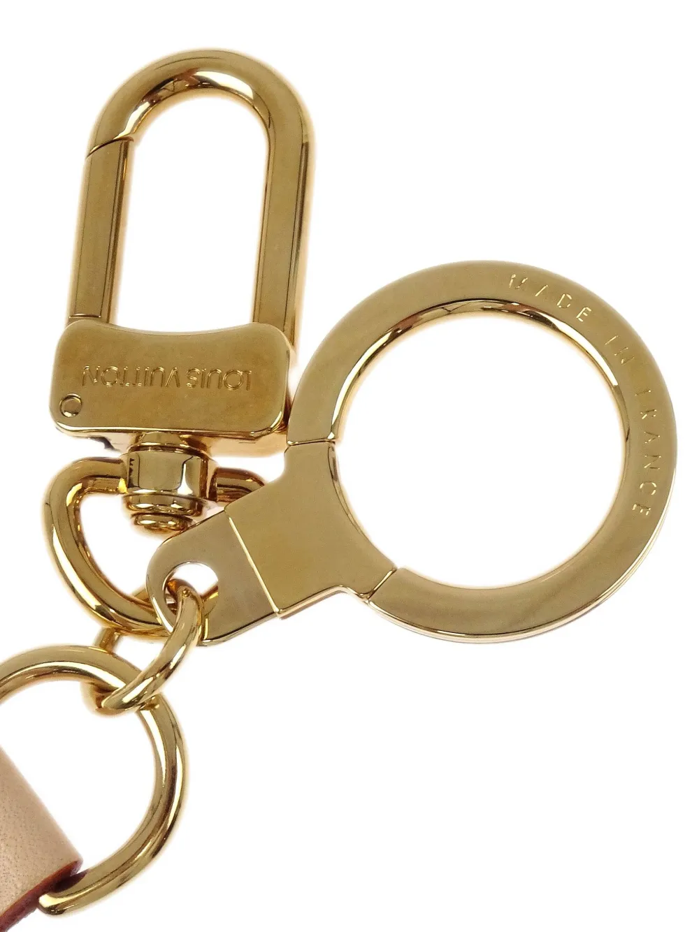 Pre-owned Louis Vuitton 2004 Panda Key Holder Charm In Gold