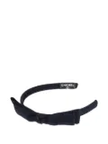 CHANEL Pre-Owned 1990-2000s Bow satin headband - Black