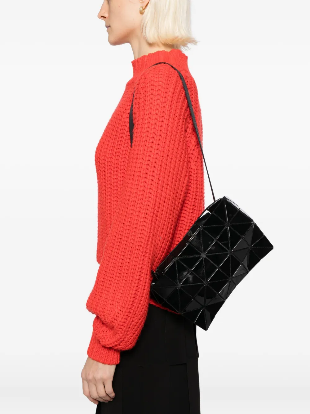 Bao Bao Issey Miyake Black Carton Bag In Black