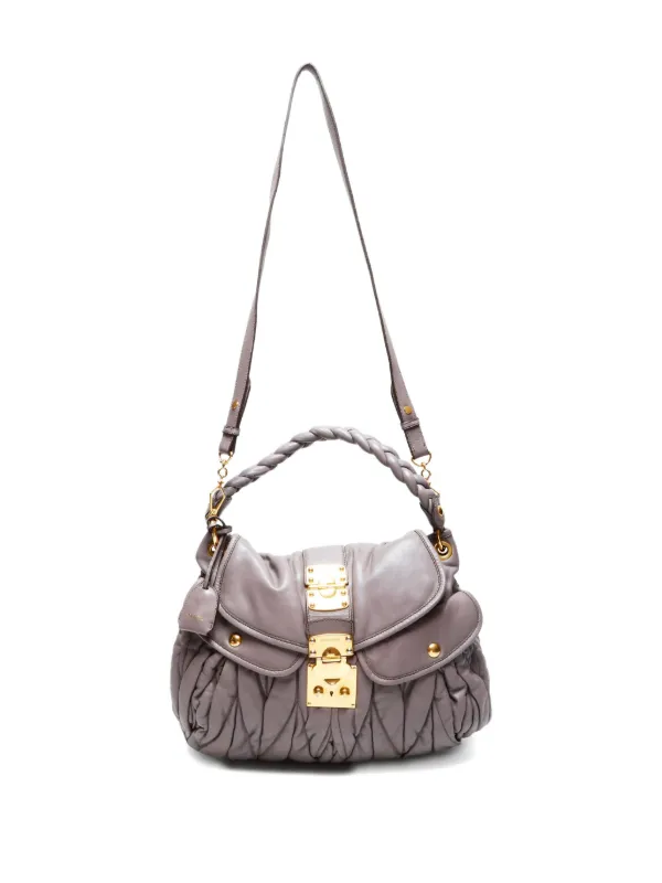 miu miu グレー ショルダーバッグ 楽天市場】ミュウ ミュウ Miu Miu 2wayショルダーバッグ 2way