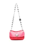 Miu Miu Pre-Owned 2010-2020s matelassé crystal-detail shoulder bag - Pink