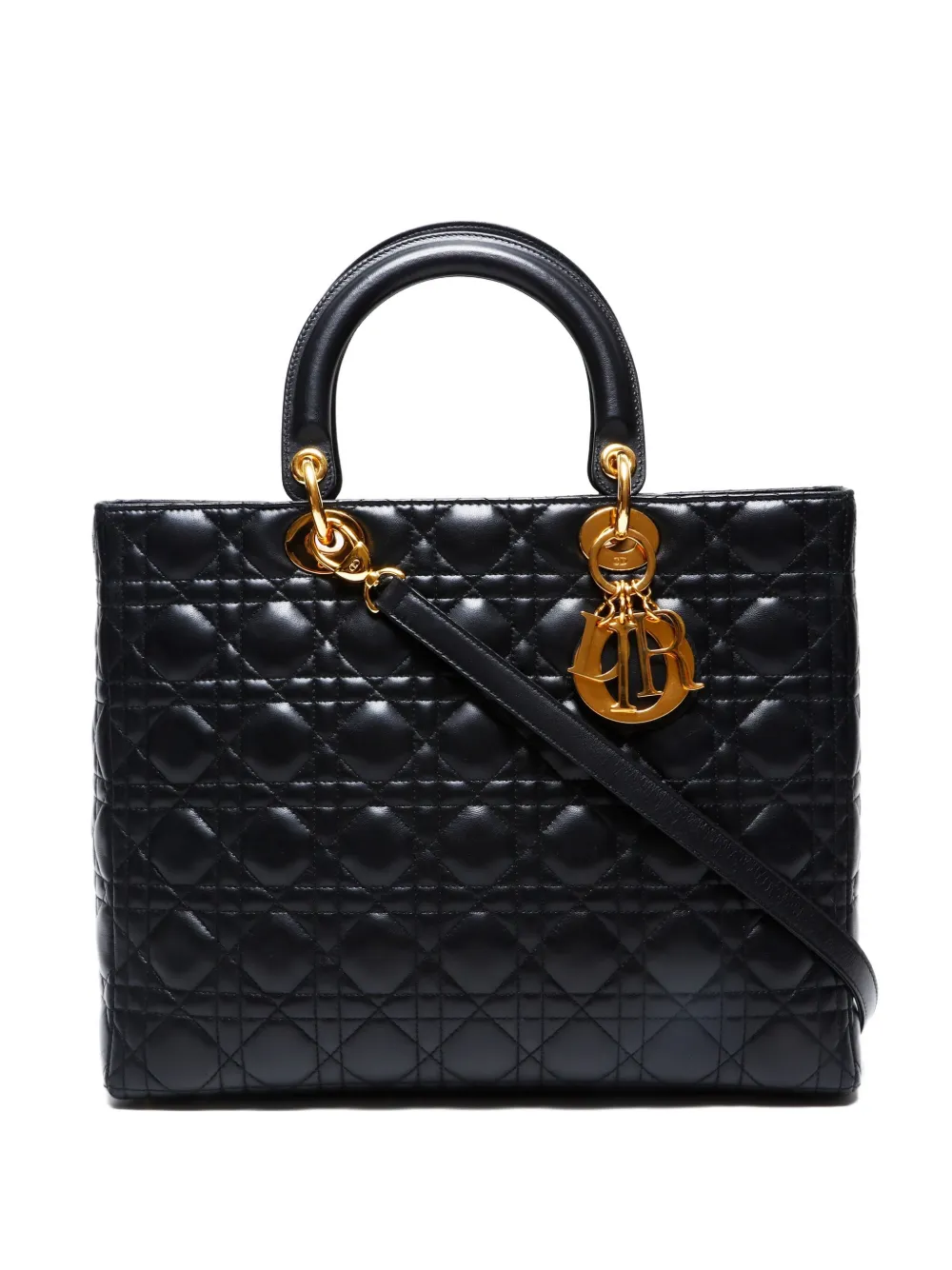 2000-2010 medium Lady Dior two-way handbag