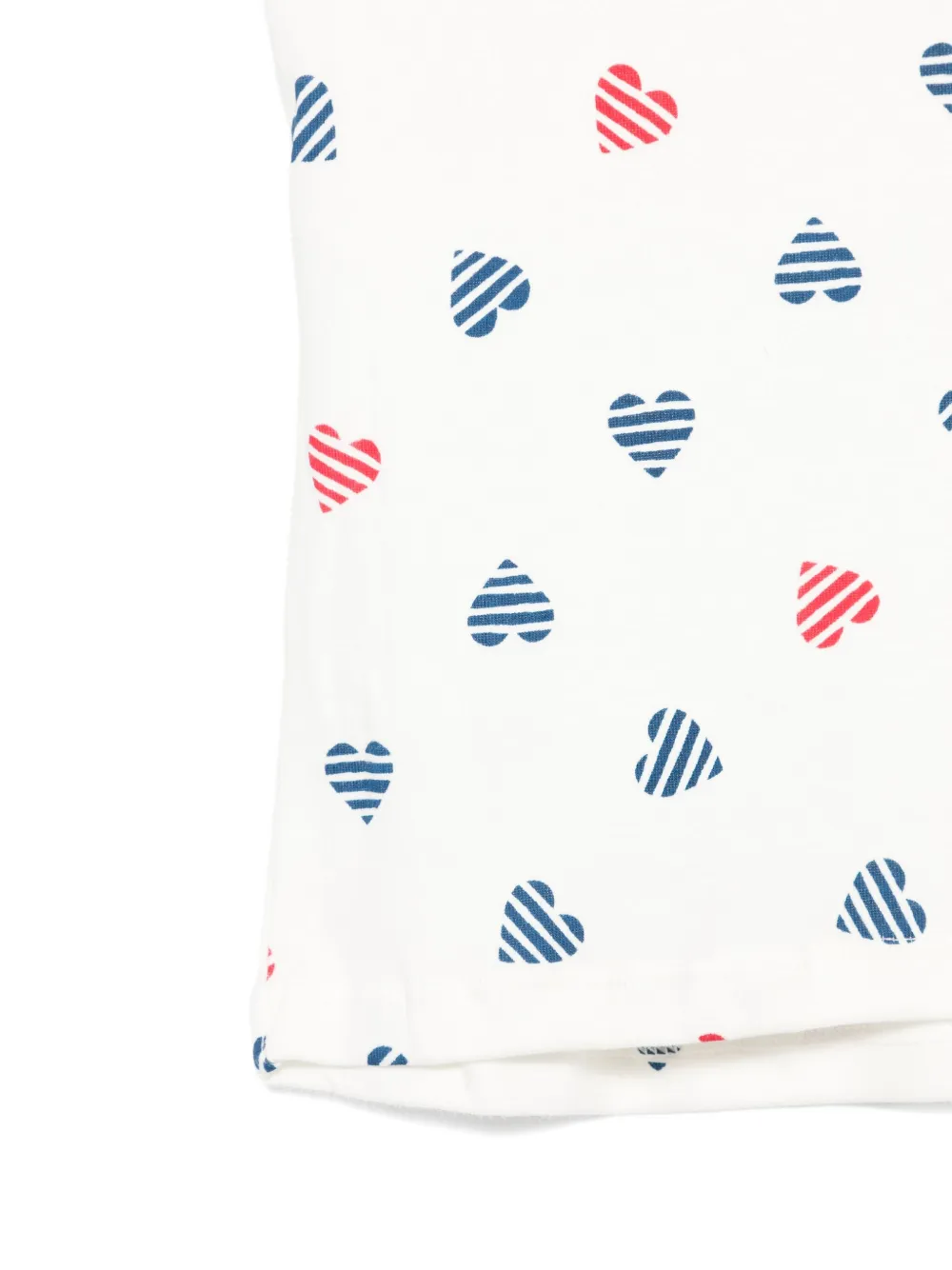 Petit Bateau Katoenen top met hartprint Wit