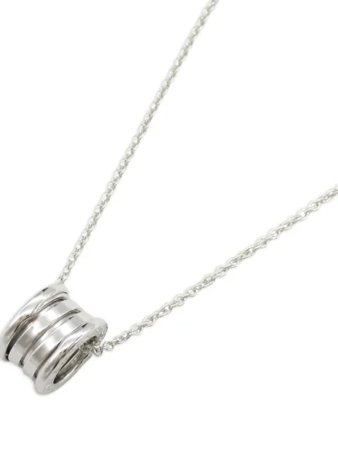 Bvlgari Pre-Owned 2010s 18K white-gold B-zero1 necklace