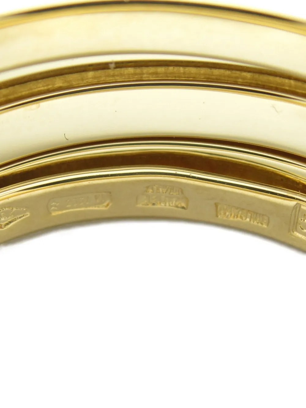 Pre-owned Bvlgari 2010s 18k Yellow Gold B.zero1 Ring