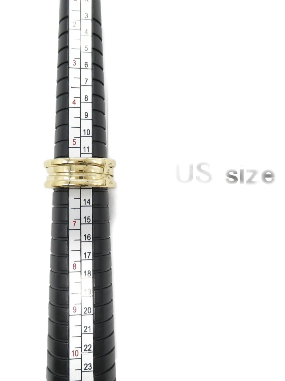 Pre-owned Bvlgari 2010s 18k Yellow Gold B.zero1 Ring