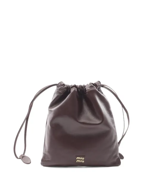 Miu Miu Pre-Owned 2010 logo-patch pouch