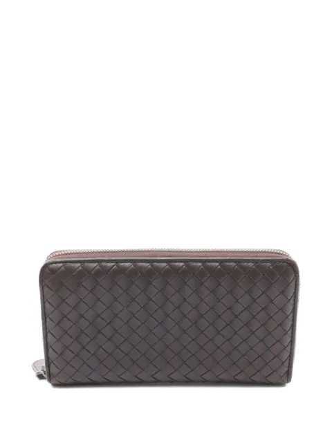 Bottega Veneta Pre-Owned 00s intrecciato zipper wallet