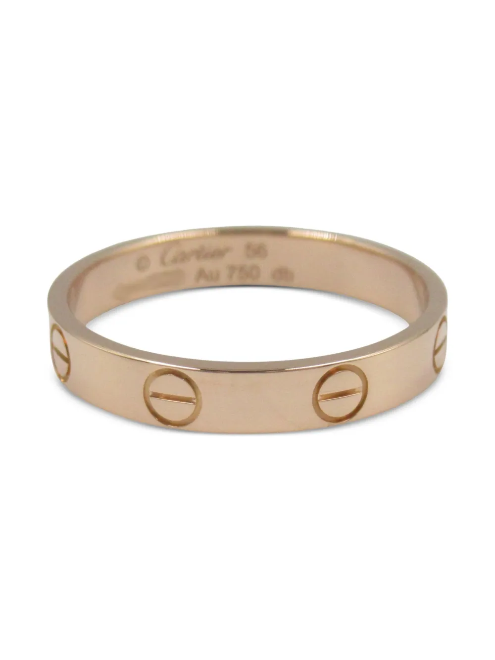 Cartier 2010s ミニ ラブ リング 18Kローズゴールド - ゴールドトーン Cartier 2010s ミニ ラブ リング 18Kローズゴールド - ゴールドトーン