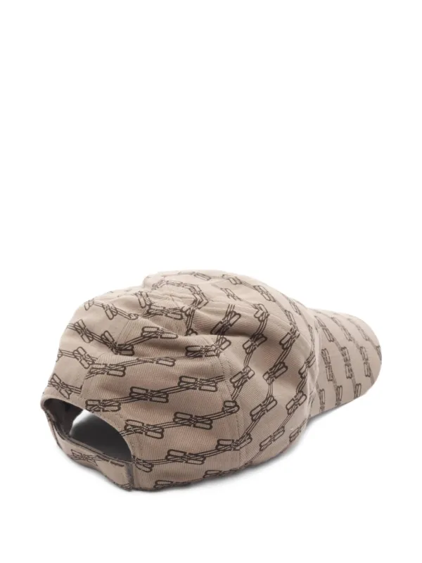 Balenciaga Pre-Owned 2020s BB Monogram Cap | Brown | FARFETCH