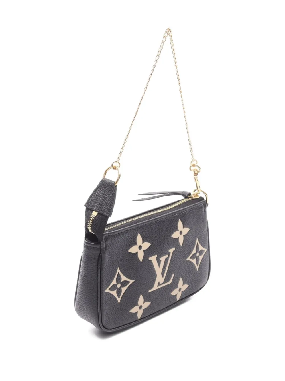 Pre-owned Louis Vuitton 2021 Mini Pochette Accessoires Handbag In Black