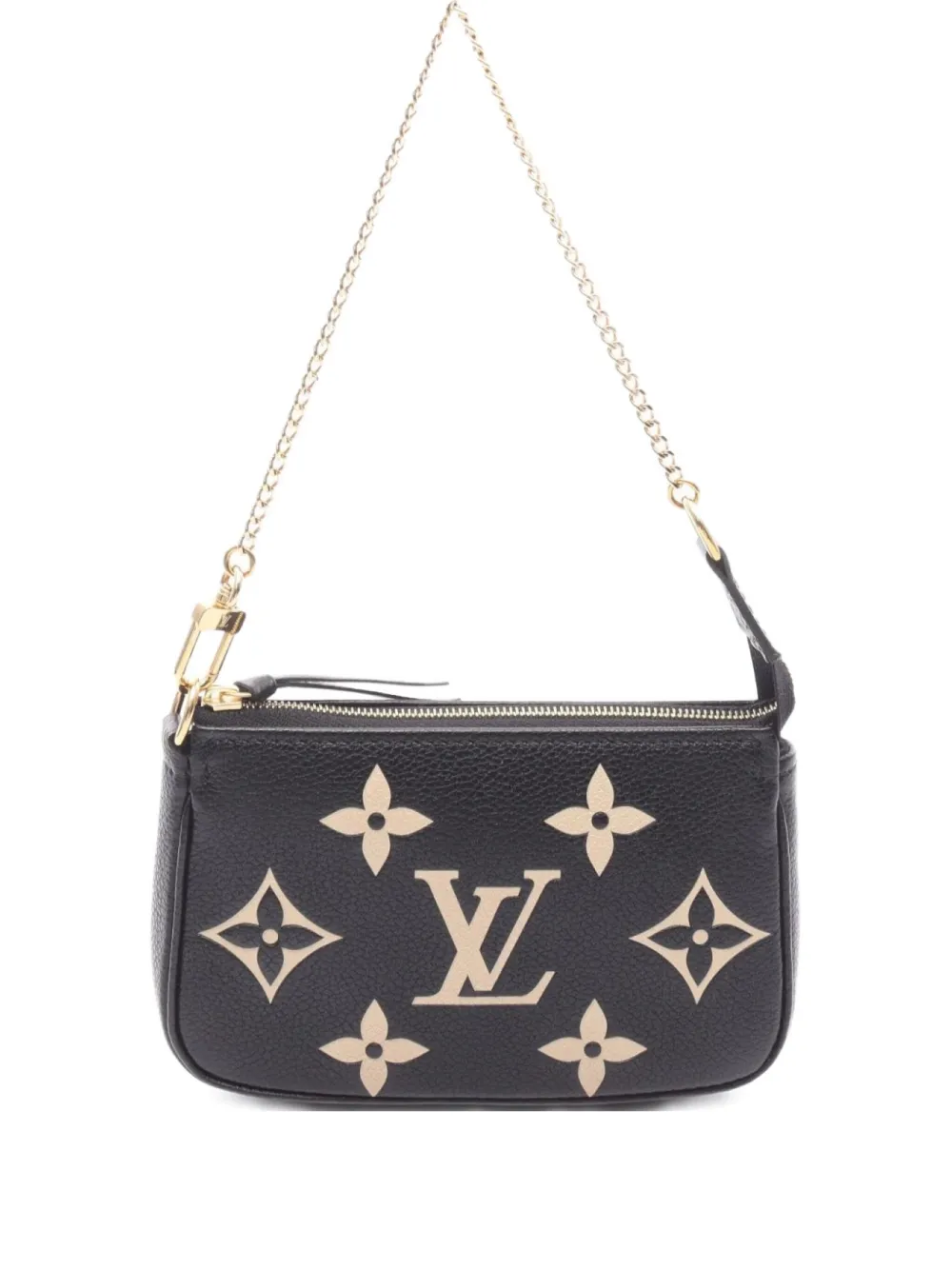 Pre-owned Louis Vuitton 2021 Mini Pochette Accessoires Handbag In Black