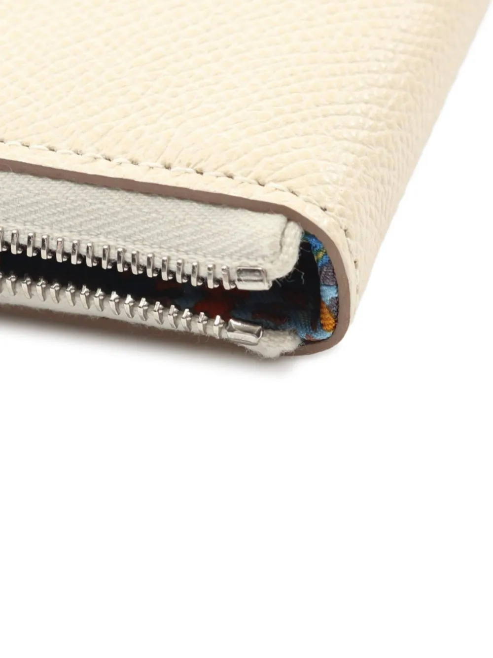 Pre-owned Hermes 2023 Azap Compact Round Zipper Wallet In Neutral