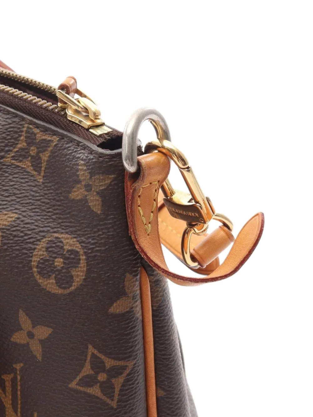 Pre-owned Louis Vuitton 2016 Turen Pm Monogram Handbag In Brown