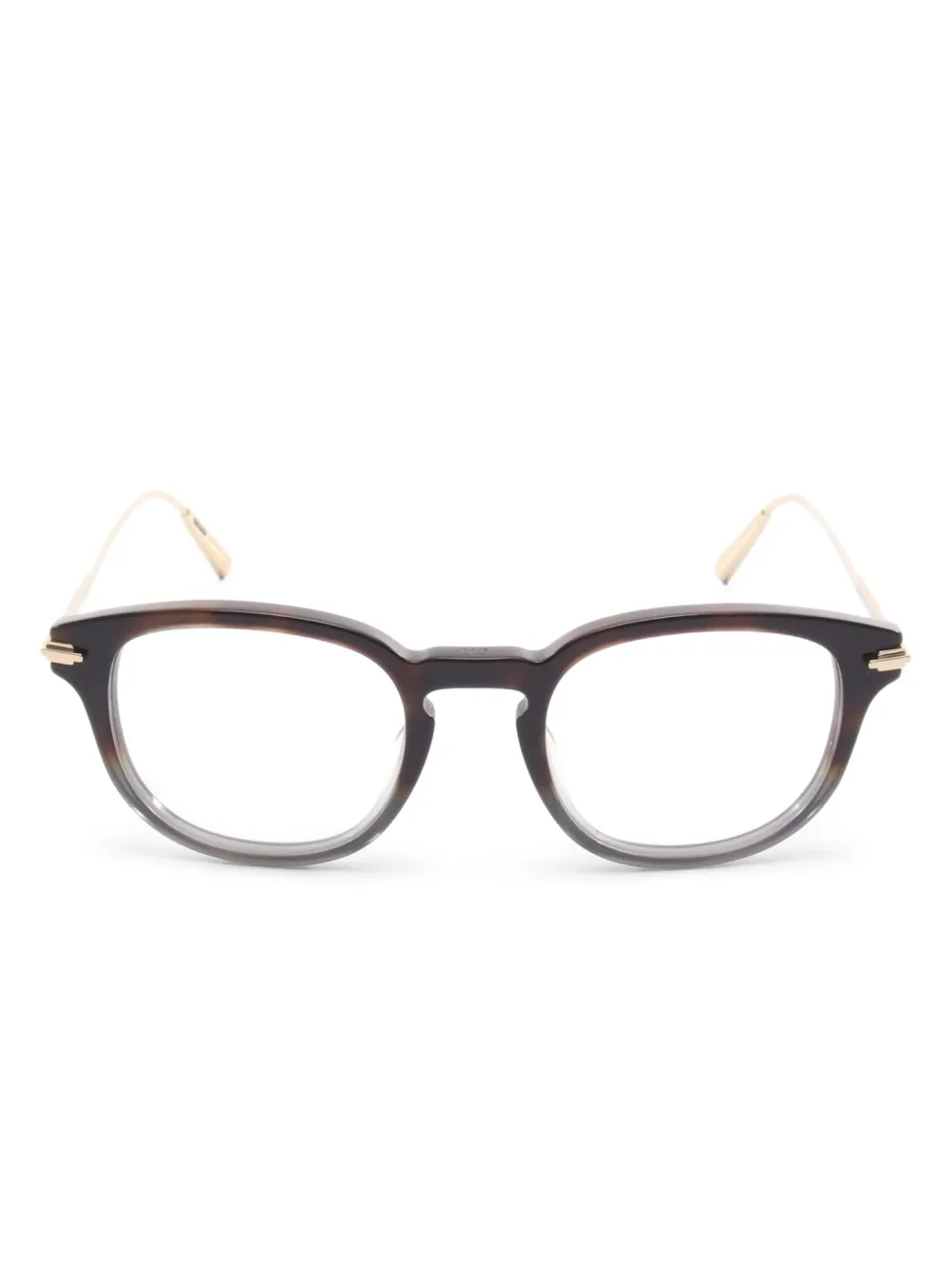 Pre-owned Dior 2010s Square-frame Glasses In Brown