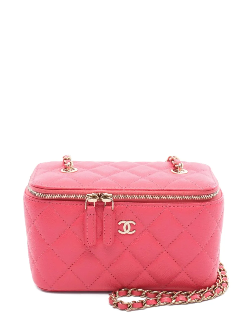 CHANEL Pre-Owned 2021 マトラッセ チェーン バッグ - ピンク CHANEL Pre-Owned 2021 マトラッセ チェーン バッグ - ピンク