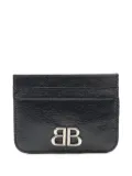 Balenciaga Pre-Owned 2020s Monaco leather card case - Black