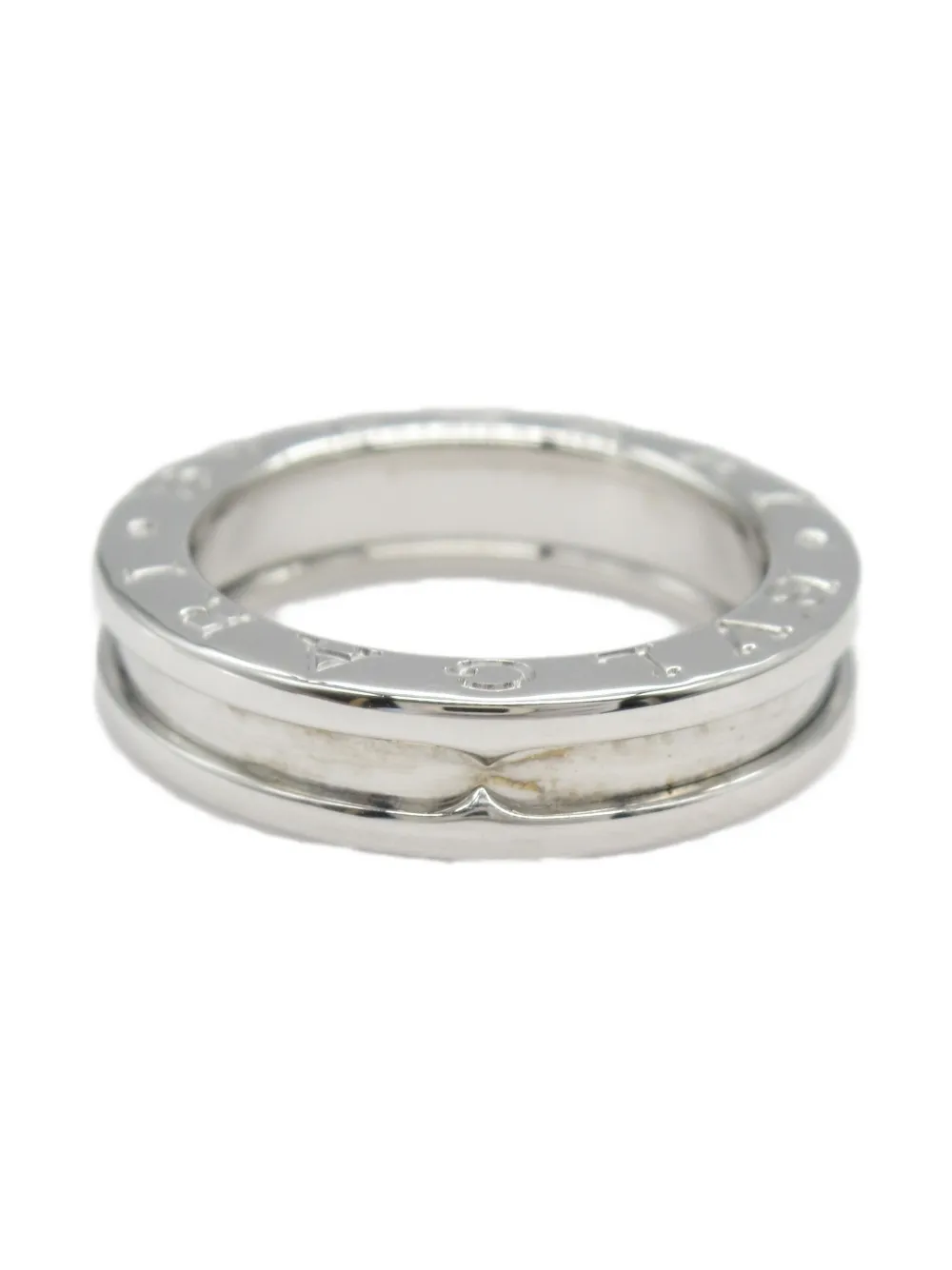 Pre-owned Bvlgari 2010s 18k White Gold B.zero1 Ring