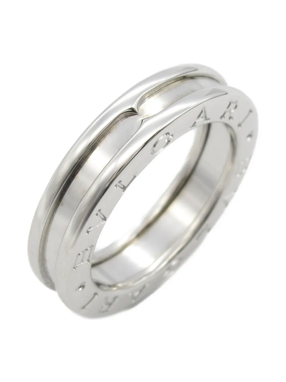 Pre-owned Bvlgari 2010s 18k White Gold B.zero1 Ring